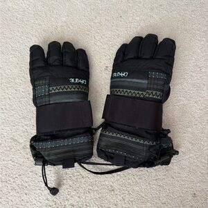 Dakine Black and Gray Snow Gloves
